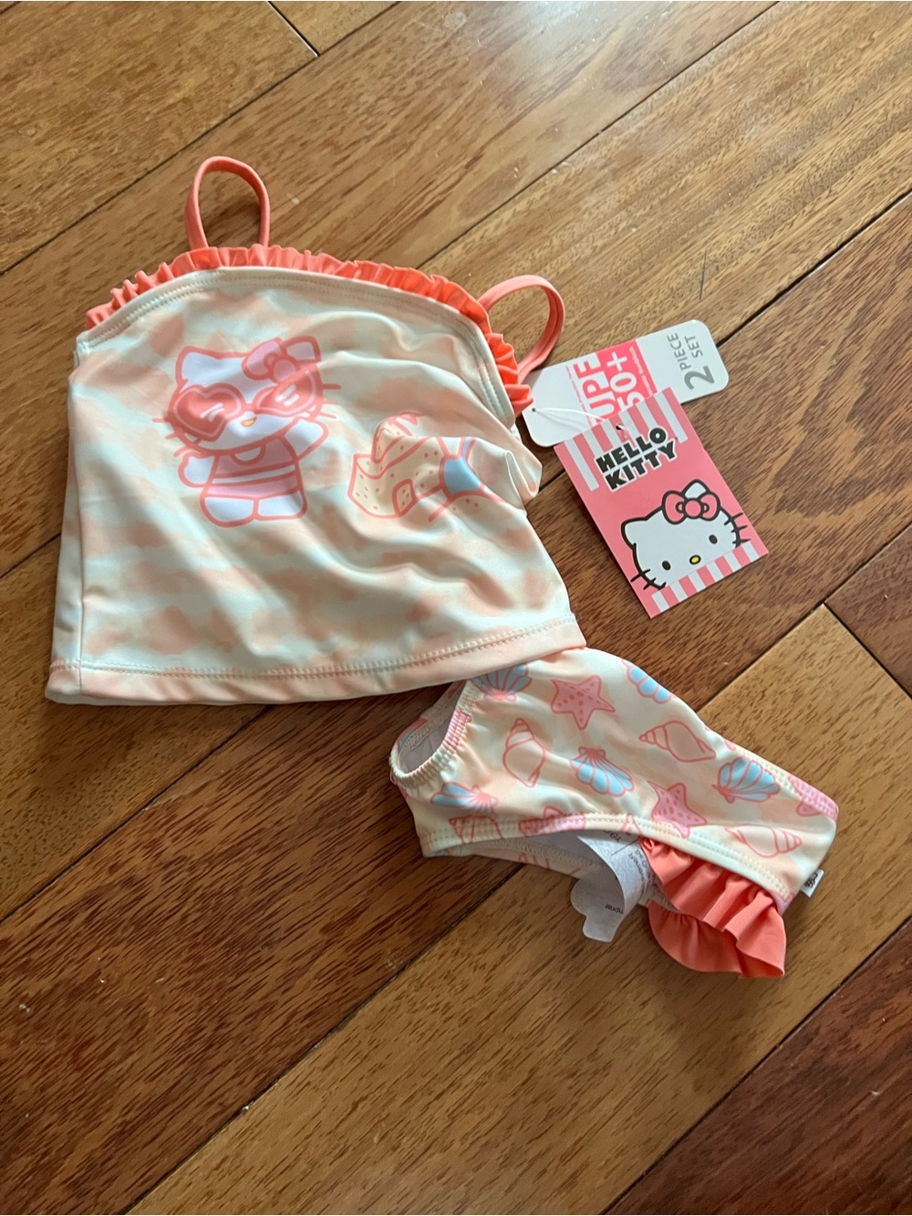 Hello Kitty 2 Piece Swimsuit, 2T